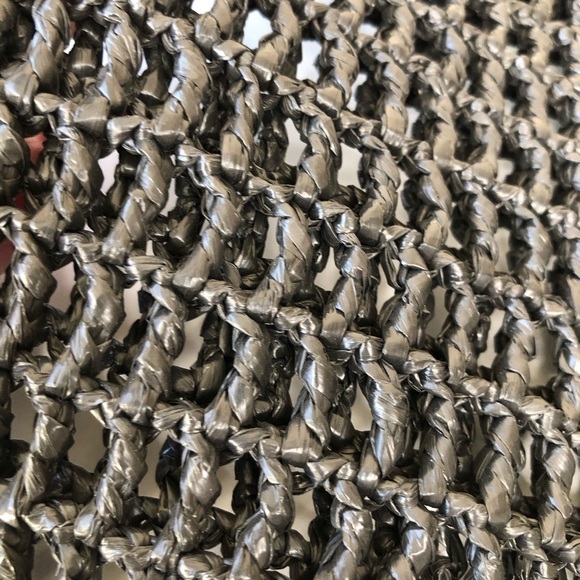 Saint Laurent YSL Oxalis Black Woven Leather Shoulder Bag - Picture 15 of 15